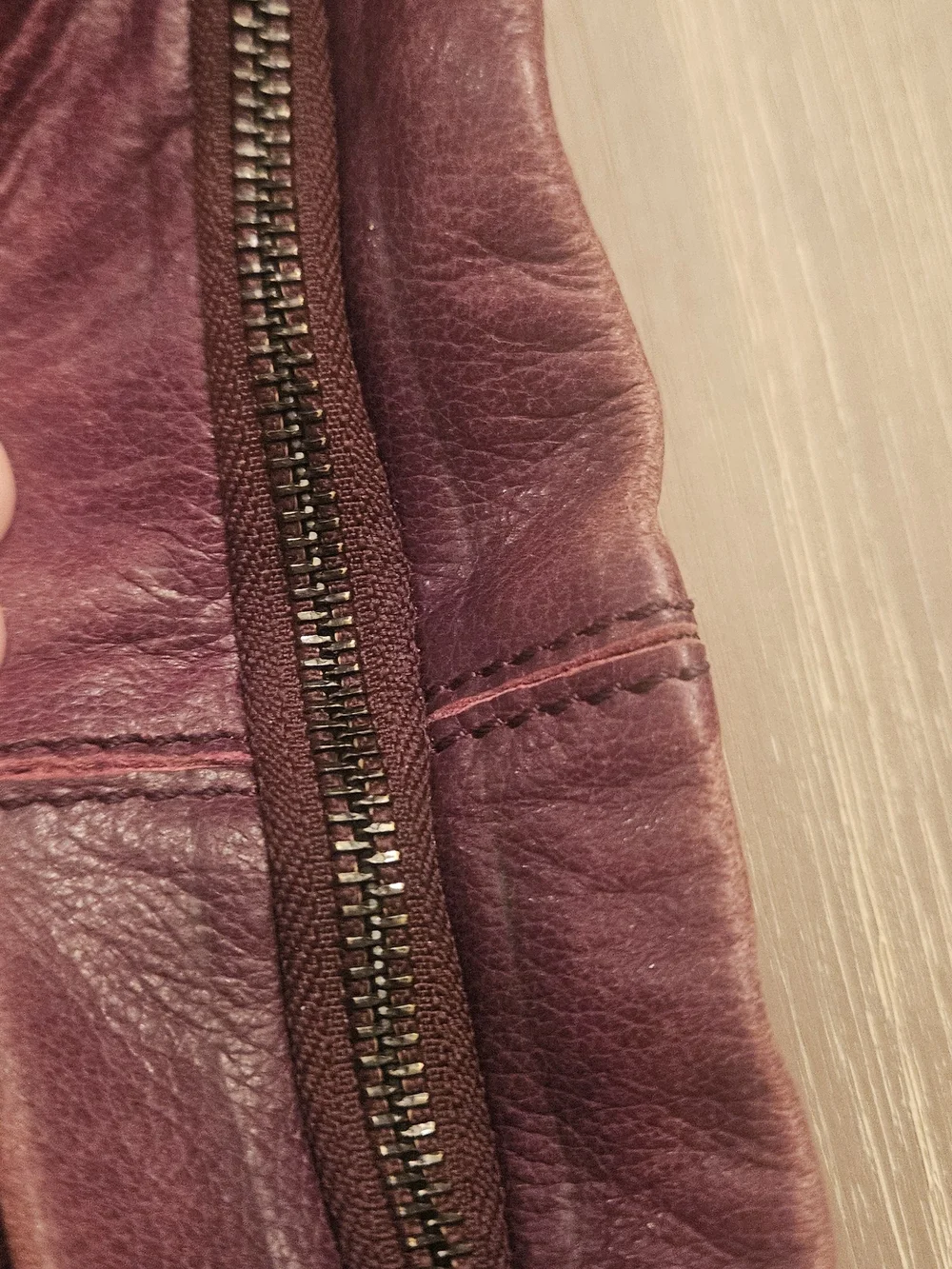 Elliot Lucca Leather Crossbody Bag in Deep Burgundy